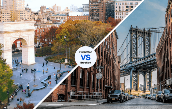 Brooklyn and Manhattan
